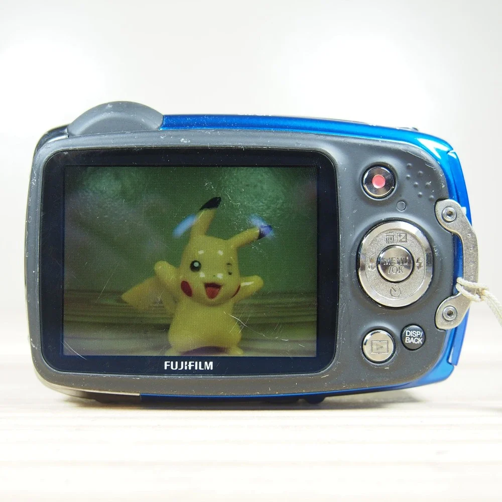 Fujifilm FinePix XP50 14.4MP Digital Camera Bundle Blue W/Charger + Battery‎ EUC